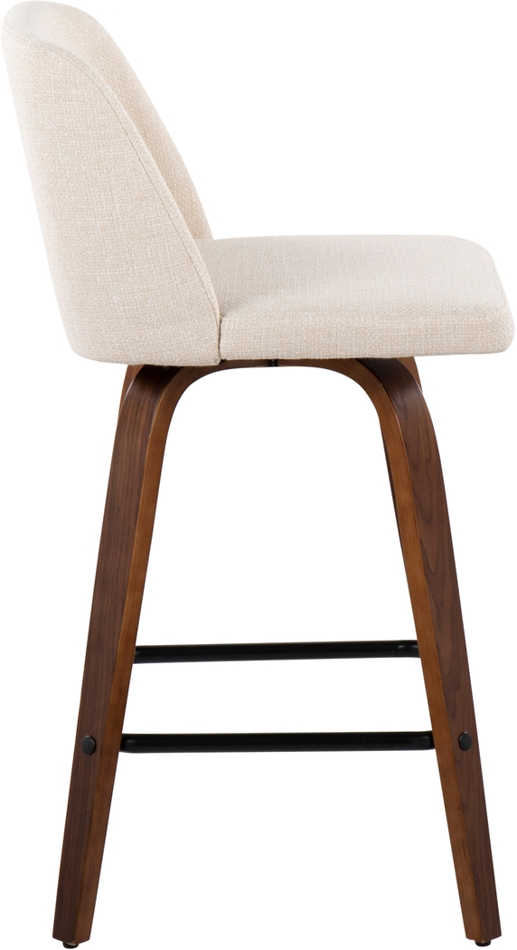 Clyo III Cream Counter Stool Set of 2 - Thumbnail - Image 3