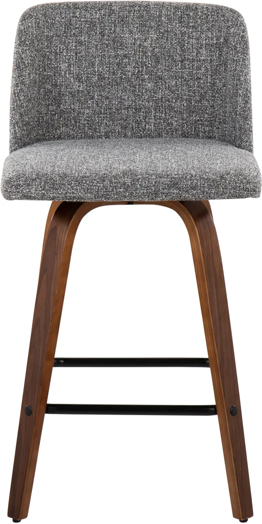 Clyo III Gray Counter Stool Set of 2 - Thumbnail - Image 6