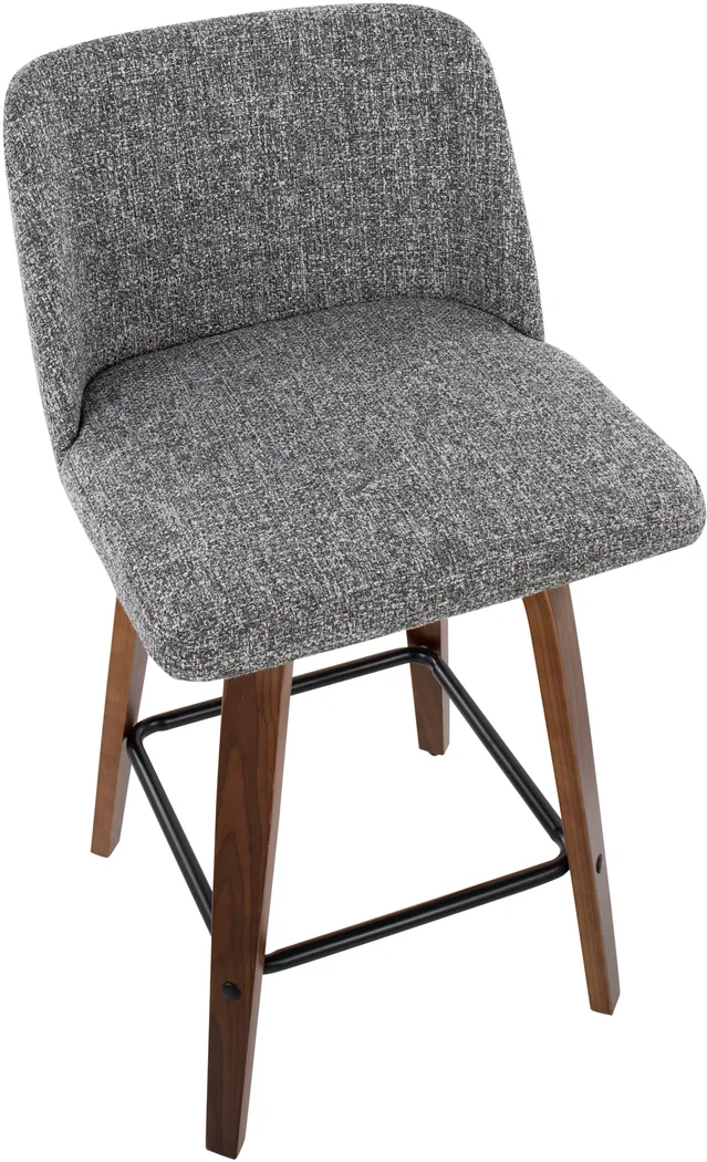 Clyo III Gray Counter Stool Set of 2 - Thumbnail - Image 7