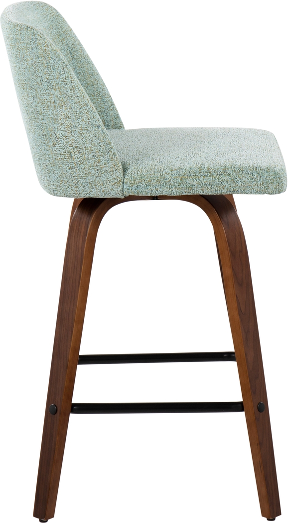 Clyo III Green Counter Stool Set of 2 - Thumbnail - Image 3