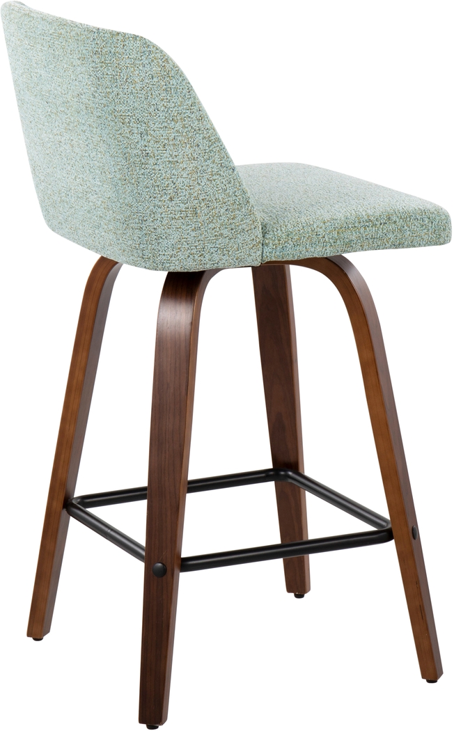 Clyo III Green Counter Stool Set of 2 - Thumbnail - Image 4