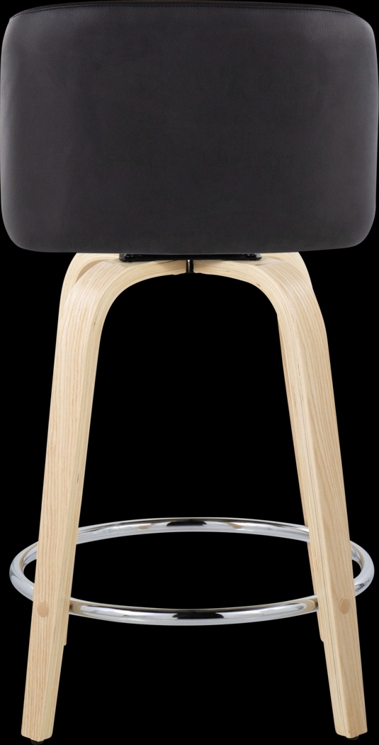 Clyo V Black Swivel Counter Height Stool, Set of 2 - Thumbnail - Image 6