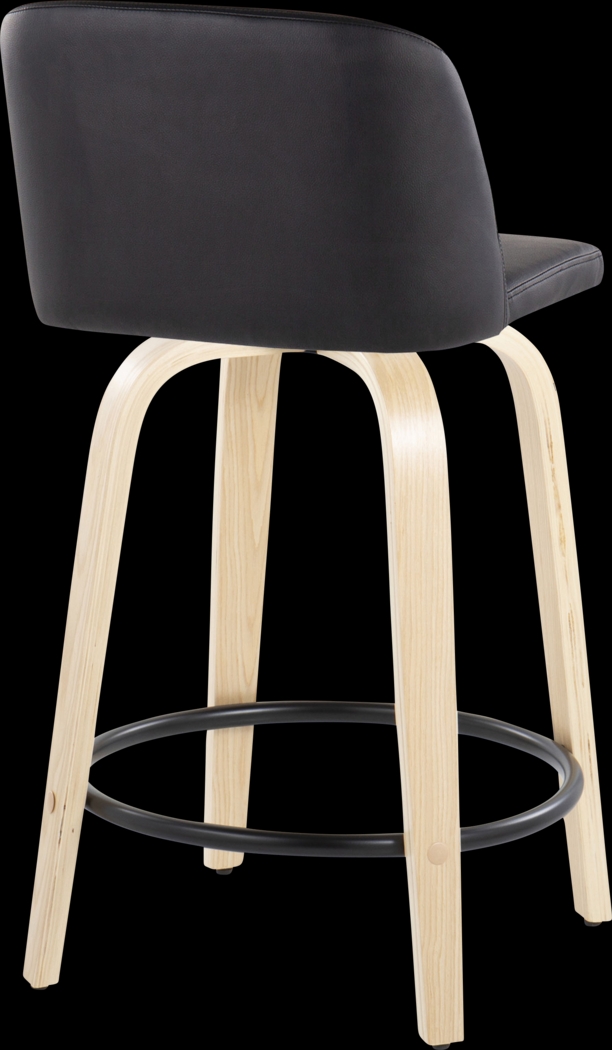 Clyo VI Black Swivel Counter Height Stool, Set of 2 - Thumbnail - Image 5