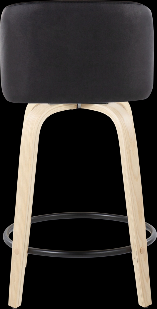 Clyo VI Black Swivel Counter Height Stool, Set of 2 - Thumbnail - Image 6