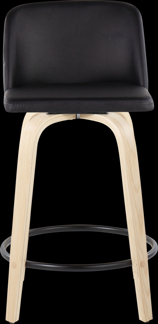 Clyo VI Black Swivel Counter Height Stool, Set of 2 - Thumbnail - Image 7