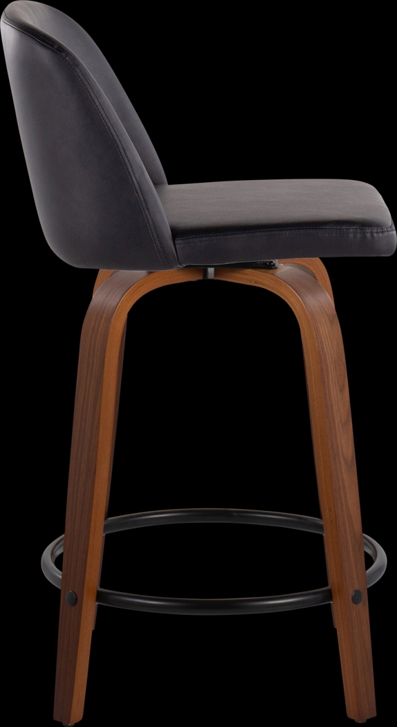 Clyo VII Black Swivel Counter Height Stool, Set of 2 - Thumbnail - Image 4