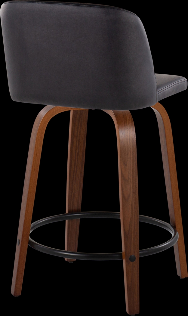 Clyo VII Black Swivel Counter Height Stool, Set of 2 - Thumbnail - Image 5