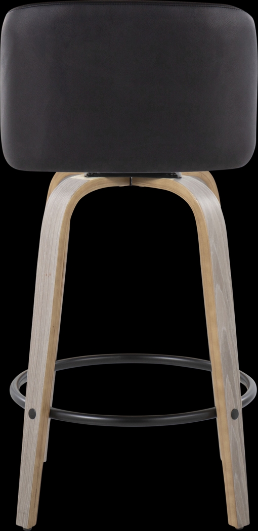 Clyo X Black Swivel Counter Height Stool, Set of 2 - Thumbnail - Image 6