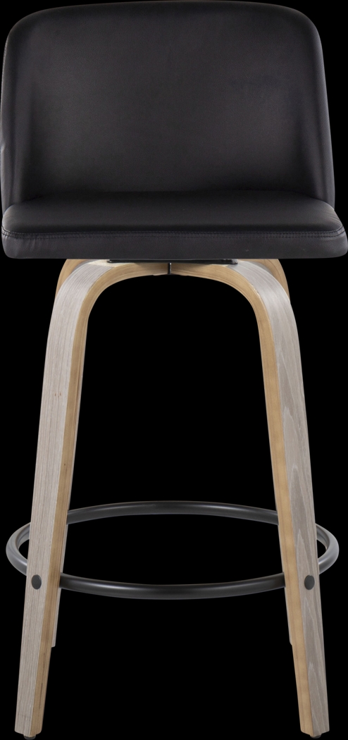Clyo X Black Swivel Counter Height Stool, Set of 2 - Thumbnail - Image 7