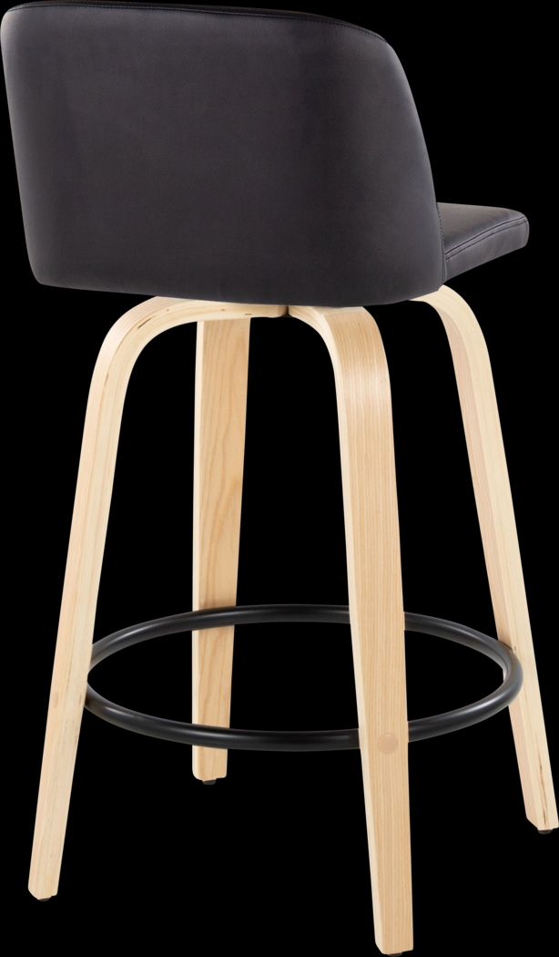 Clyo XI Black Swivel Counter Height Stool, Set of 2 - Thumbnail - Image 5