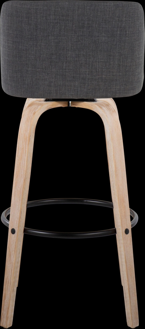 Clyo XII Black Swivel Barstool, Set of 2 - Thumbnail - Image 6