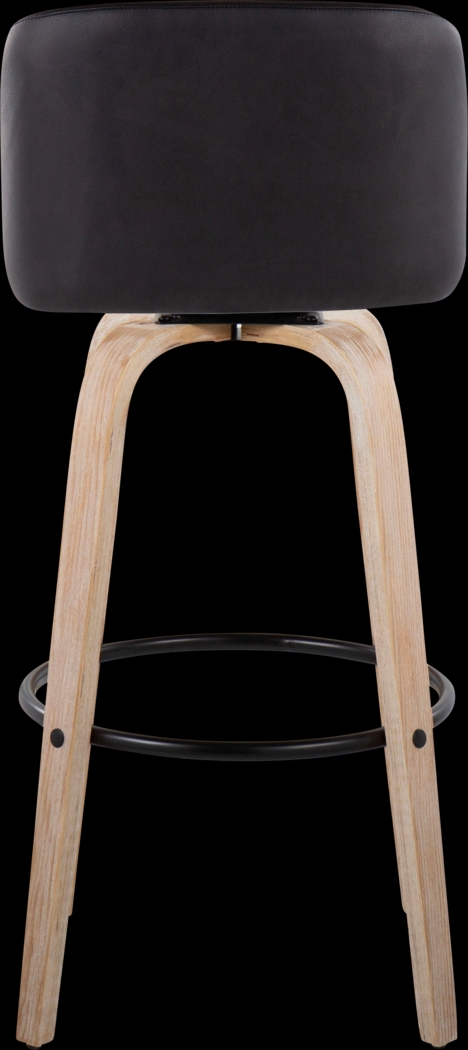 Clyo XII Black Swivel Barstool, Set of 2 - Thumbnail - Image 6