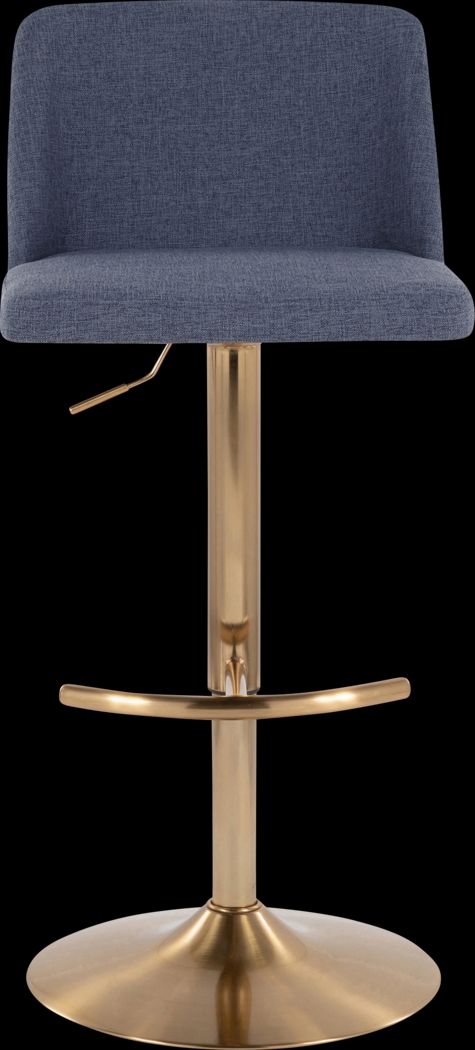 Clyo XIII Blue Adjustable Barstool, Set of 2 - Thumbnail - Image 7