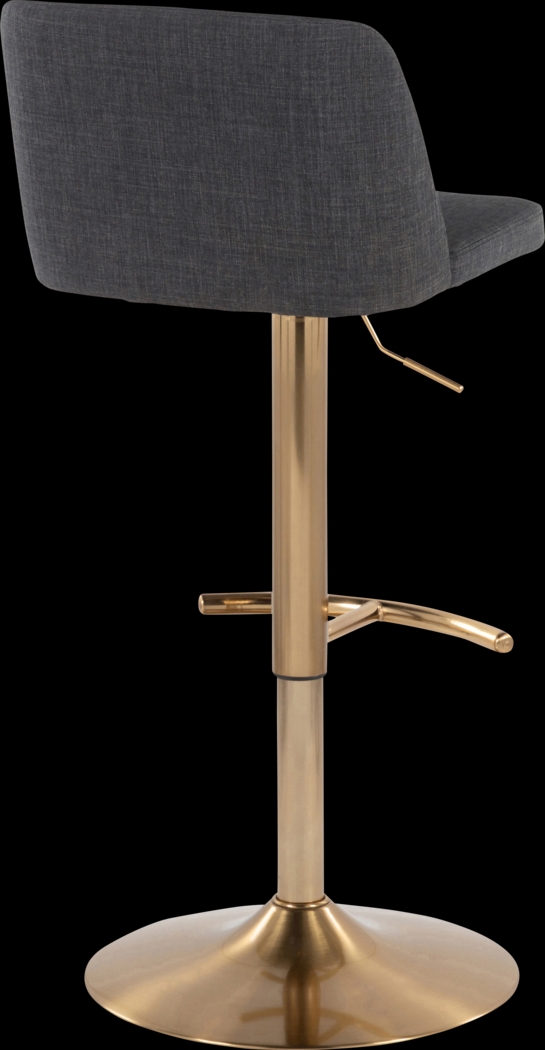 Clyo XIII Charcoal Adjustable Barstool, Set of 2 - Thumbnail - Image 5