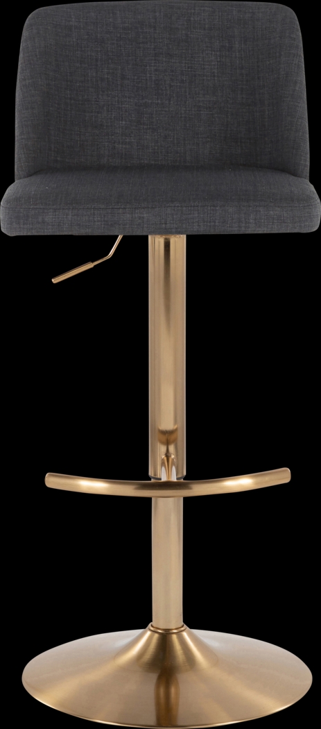 Clyo XIII Charcoal Adjustable Barstool, Set of 2 - Thumbnail - Image 7