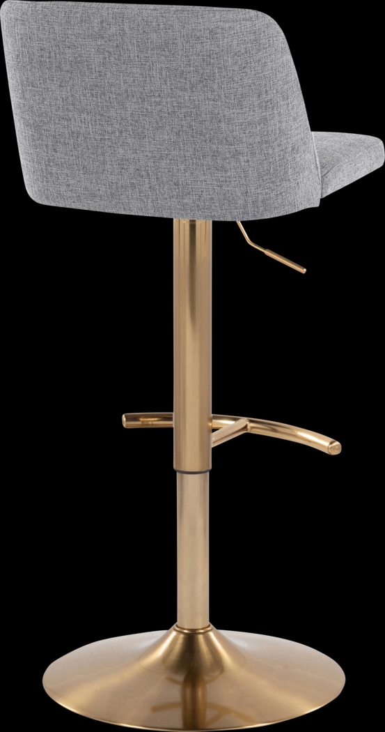 Clyo XIII Gray Adjustable Barstool, Set of 2 - Thumbnail - Image 5