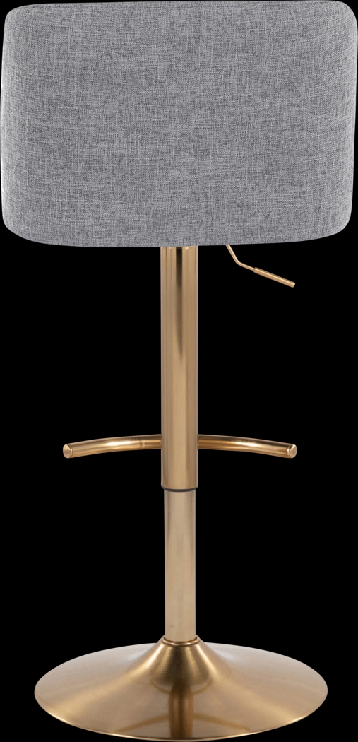 Clyo XIII Gray Adjustable Barstool, Set of 2 - Thumbnail - Image 6