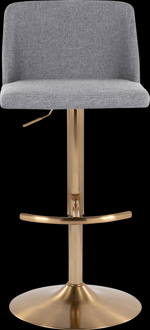 Clyo XIII Gray Adjustable Barstool, Set of 2 - Thumbnail - Image 7