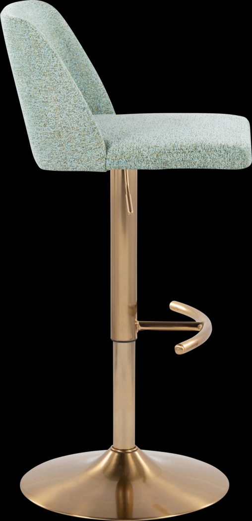 Clyo XIII Green Adjustable Bastool, Set of 2 - Thumbnail - Image 4