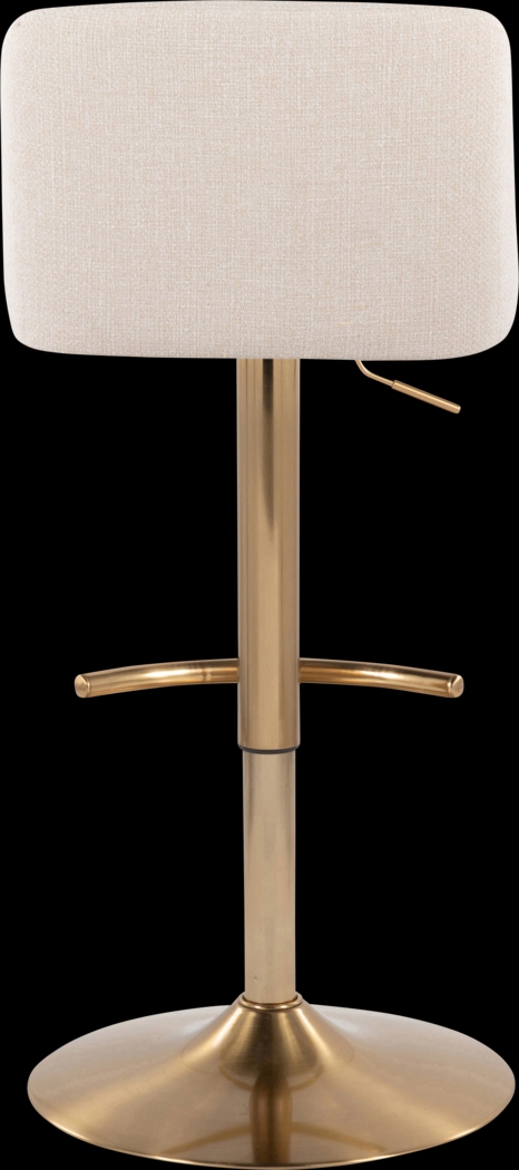 Clyo XIV Cream Adjustable Barstool, Set of 2 - Thumbnail - Image 6