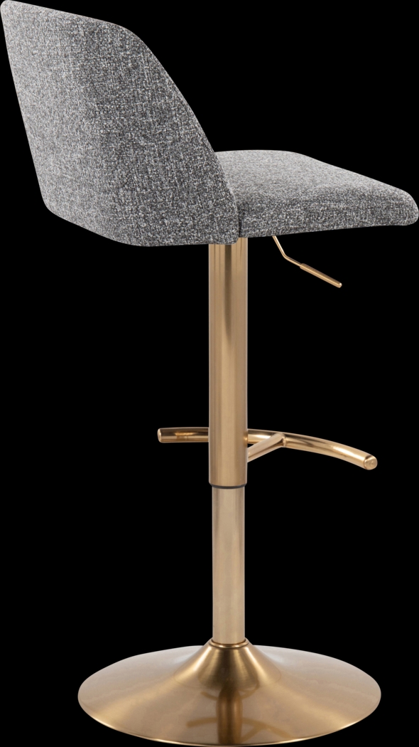 Clyo XIV Gray Adjustable Barstool, Set of 2 - Thumbnail - Image 5