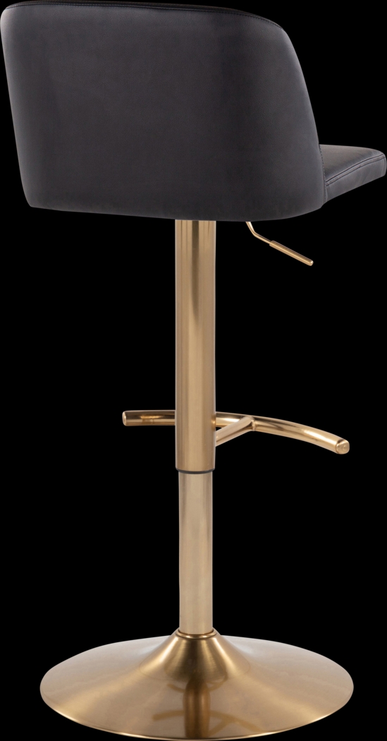 Clyo XV Black Adjustable Barstool, Set of 2 - Thumbnail - Image 5