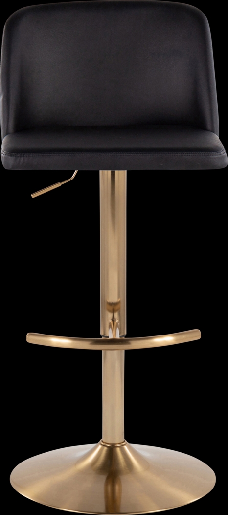 Clyo XV Black Adjustable Barstool, Set of 2 - Thumbnail - Image 7