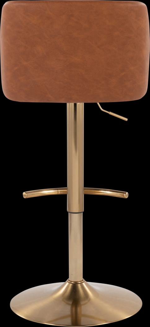 Clyo XV Camel Adjustable Barstool, Set of 2 - Thumbnail - Image 6