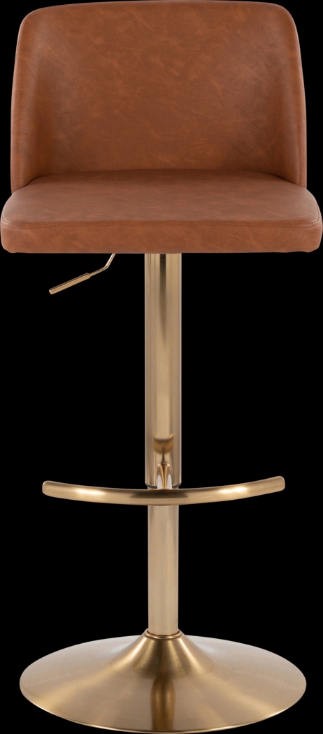 Clyo XV Camel Adjustable Barstool, Set of 2 - Thumbnail - Image 7