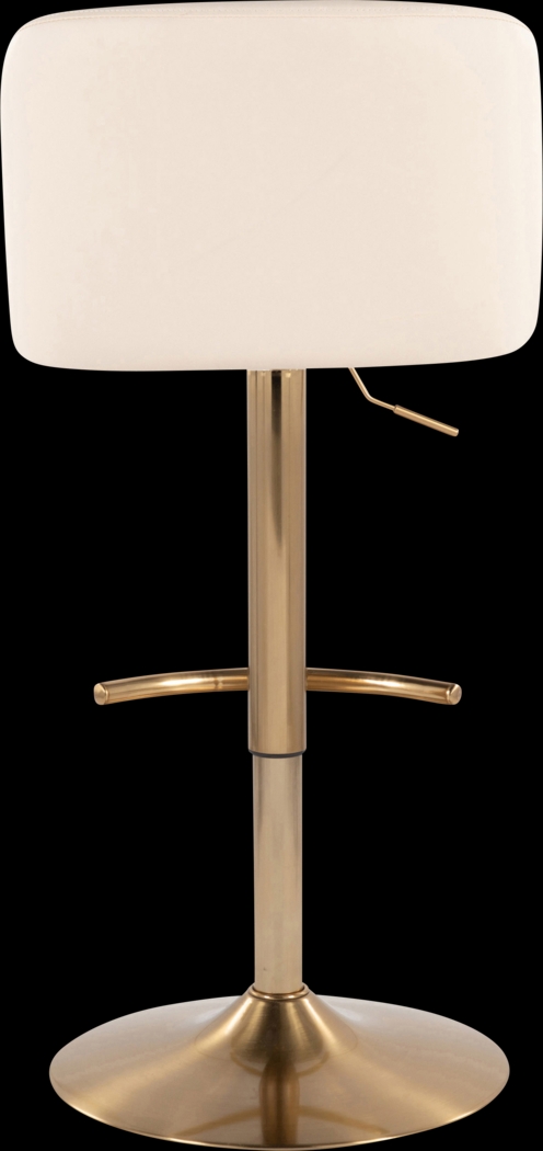 Clyo XV Cream Adjustable Barstool, Set of 2 - Thumbnail - Image 6