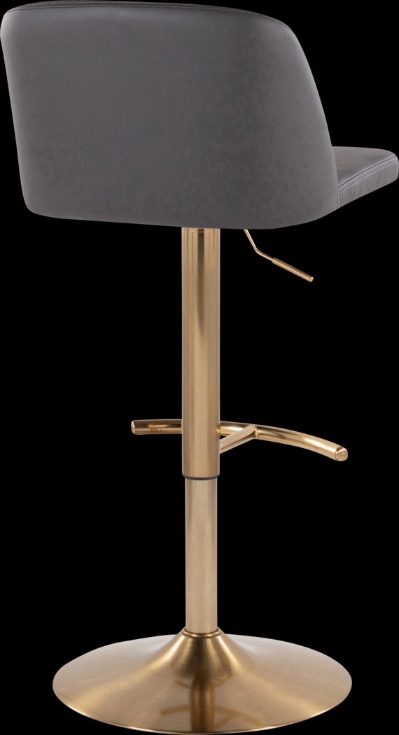 Clyo XV Gray Adjustable Barstool, Set of 2 - Thumbnail - Image 5