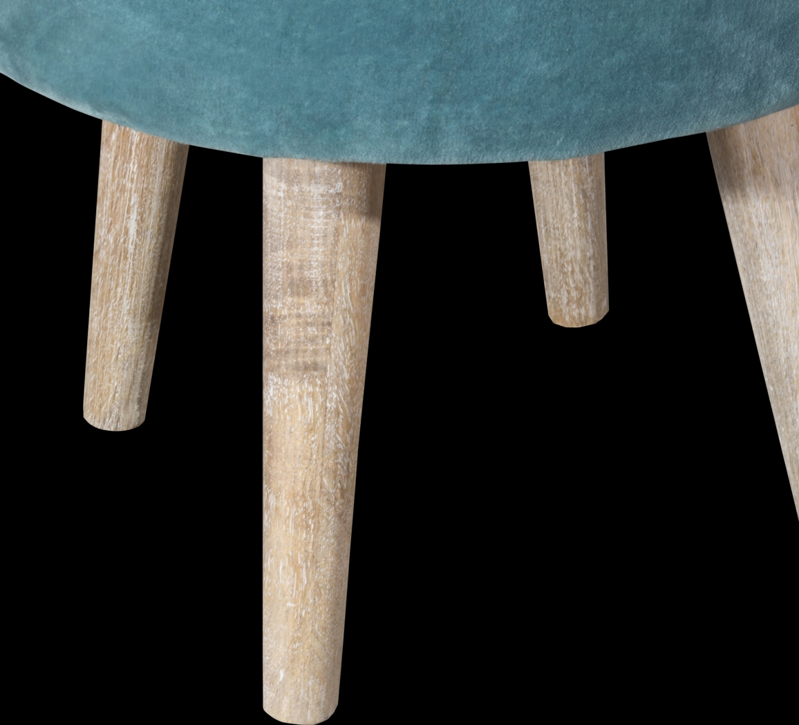 Coachlamp Blue Vanity Stool - Thumbnail - Image 2