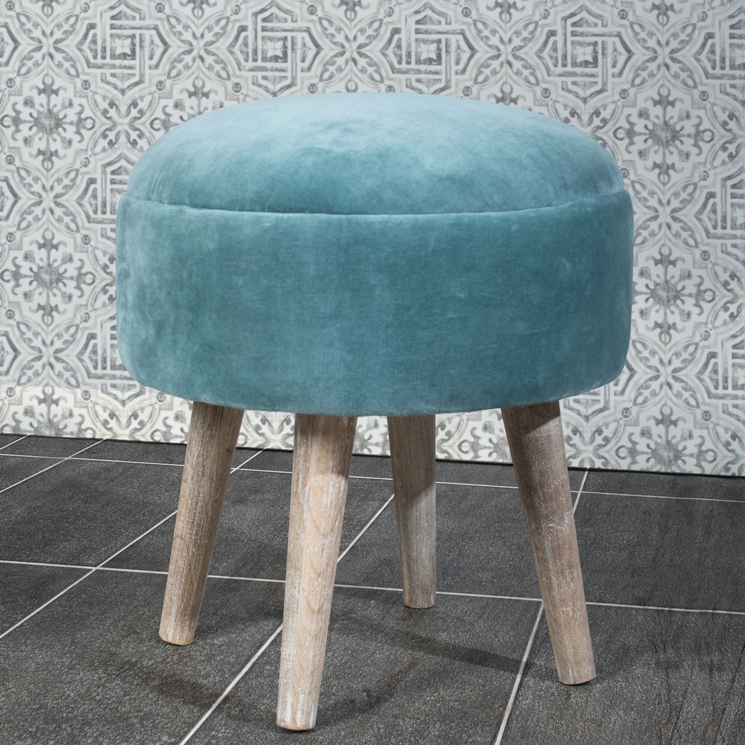 Coachlamp Blue Vanity Stool - Thumbnail - Image 3