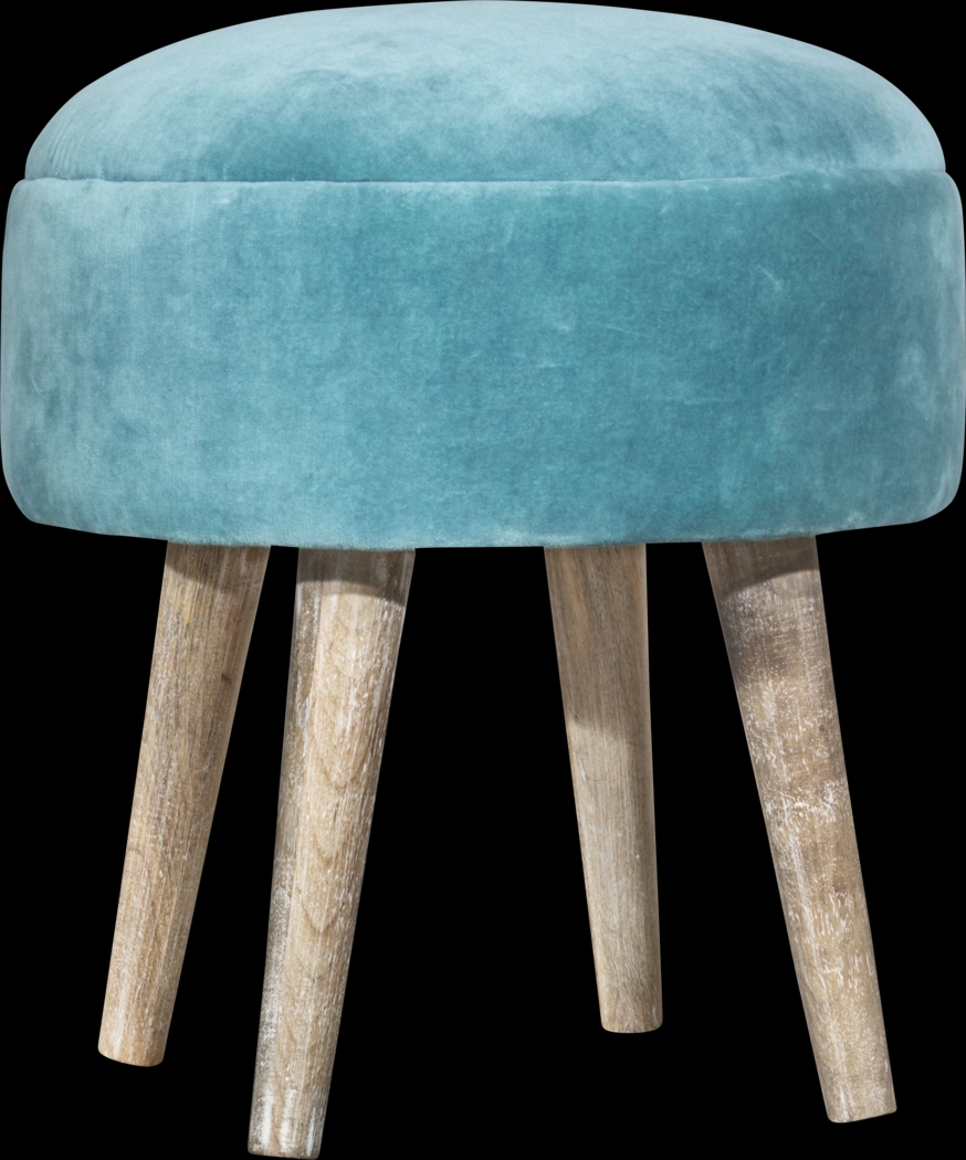 Coachlamp Blue Vanity Stool - Thumbnail - Image 1
