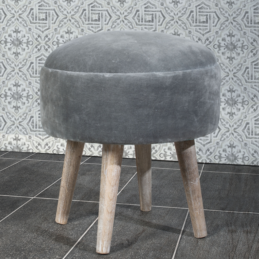 Coachlamp Gray Vanity Stool - Thumbnail - Image 3