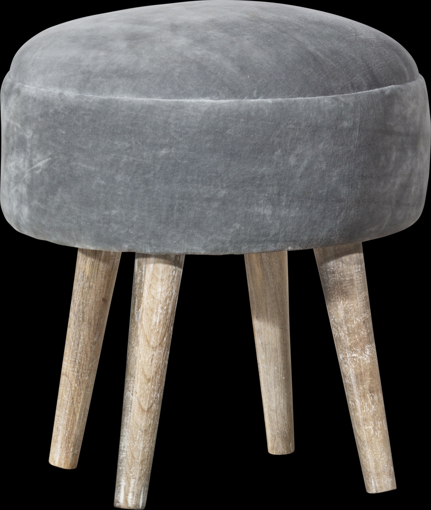 Coachlamp Gray Vanity Stool - Thumbnail - Image 1