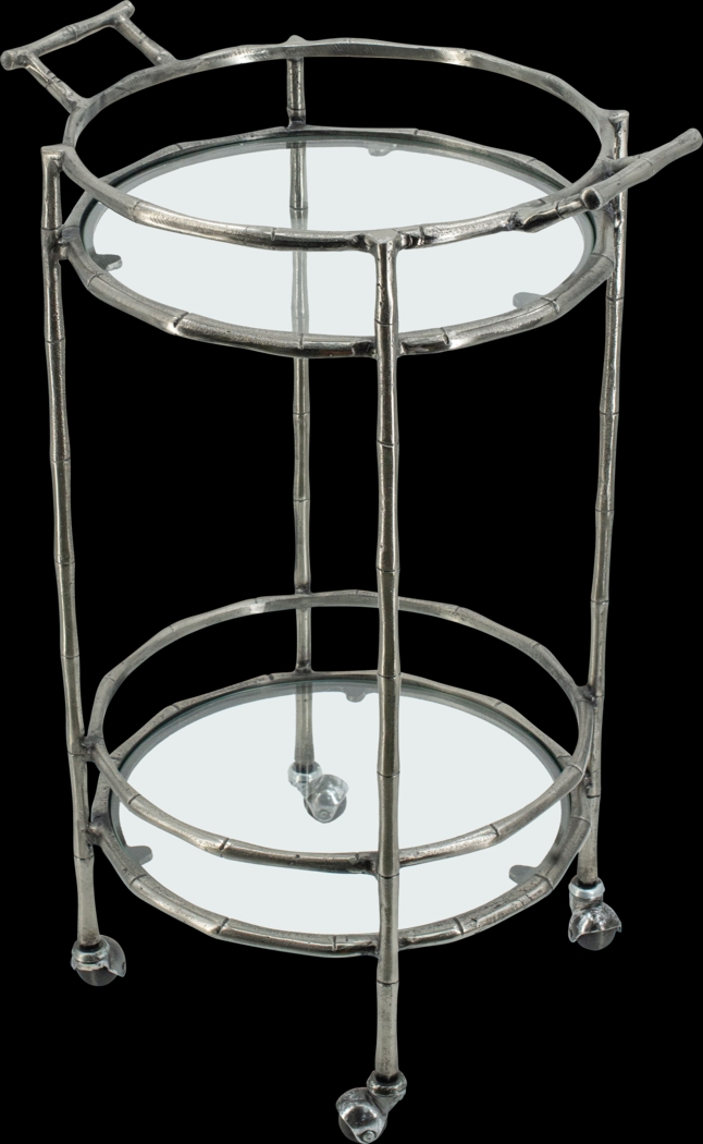 Coachlight Silver Bar Cart - Thumbnail - Image 1