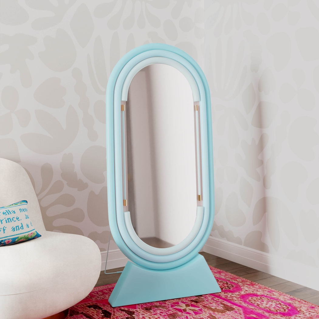 Coada I Blue Floor Mirror - Thumbnail - Image 2