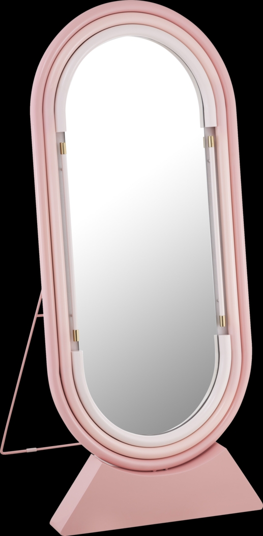 Coada I Pink Floor Mirror - Thumbnail - Image 1