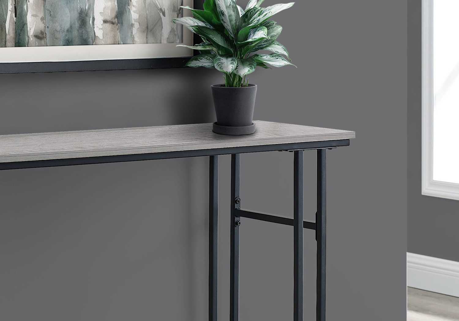 Coalville Gray Console Table - Thumbnail - Image 3