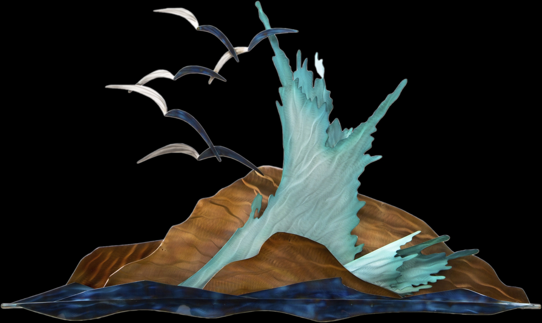 Coastal Lookout Blue Outdoor Wall Art - Thumbnail - Image 1