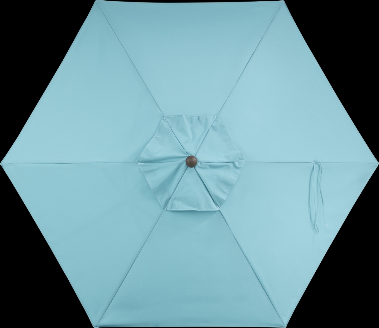 Coastal Point 9' Aqua Outdoor Umbrella with 80 lb. Base - Thumbnail - Image 2