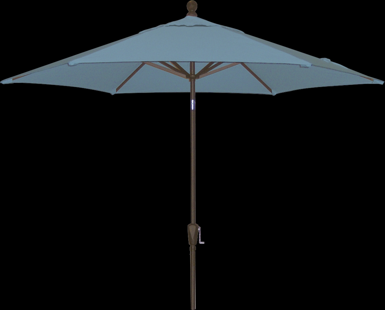Coastal Point 9' Aqua Outdoor Umbrella - Thumbnail - Image 1