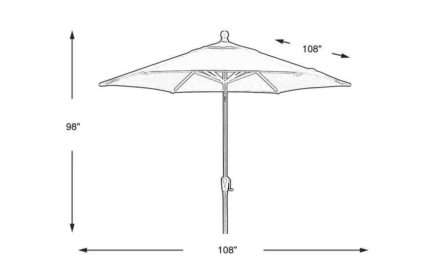 Dimension Image. Please refer to the Dimension Tab on this page for dimension details.