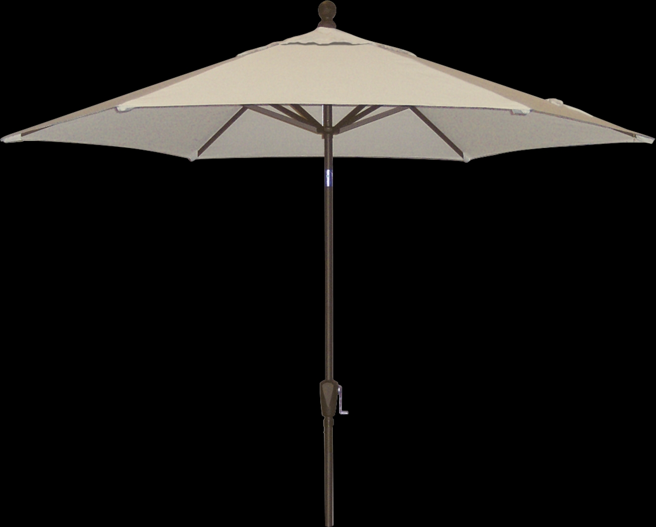 Coastal Point 9' Khaki Outdoor Umbrella - Thumbnail - Image 1