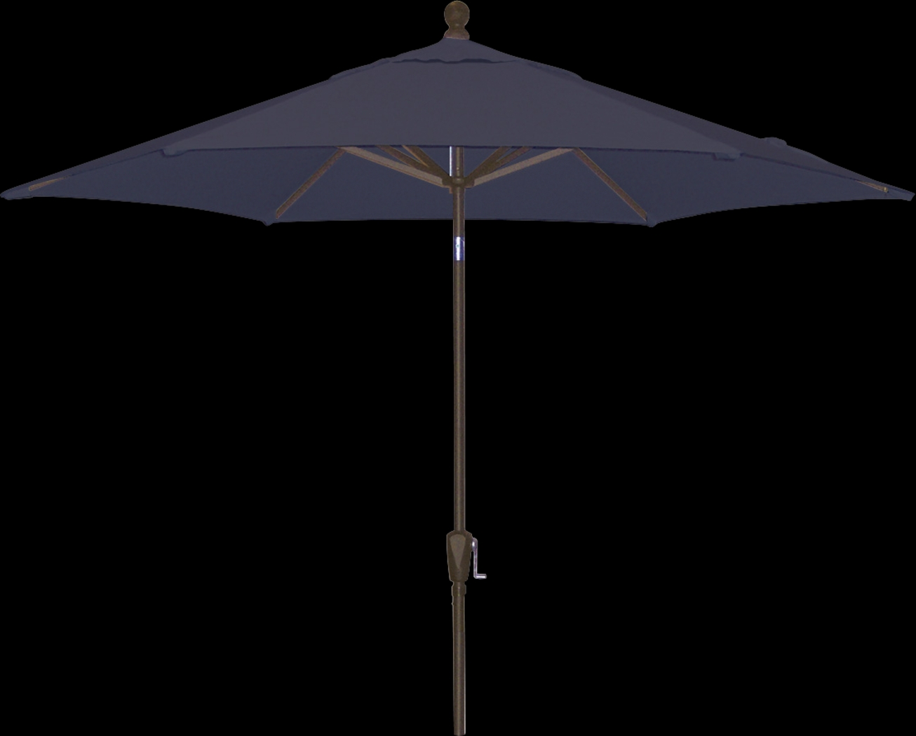 Coastal Point 9' Navy Outdoor Umbrella - Thumbnail - Image 1