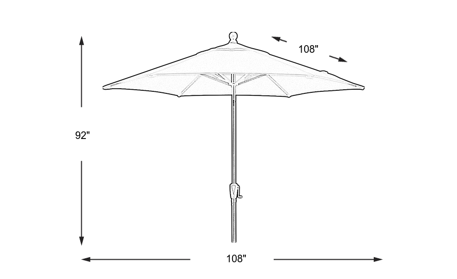 Dimension Image. Please refer to the Dimension Tab on this page for dimension details.