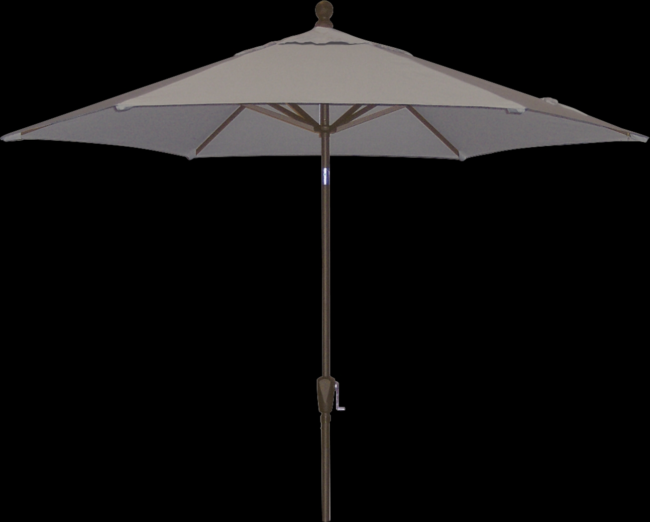Coastal Point 9' Gray Outdoor Umbrella with 50 lb. Base - Thumbnail - Image 1
