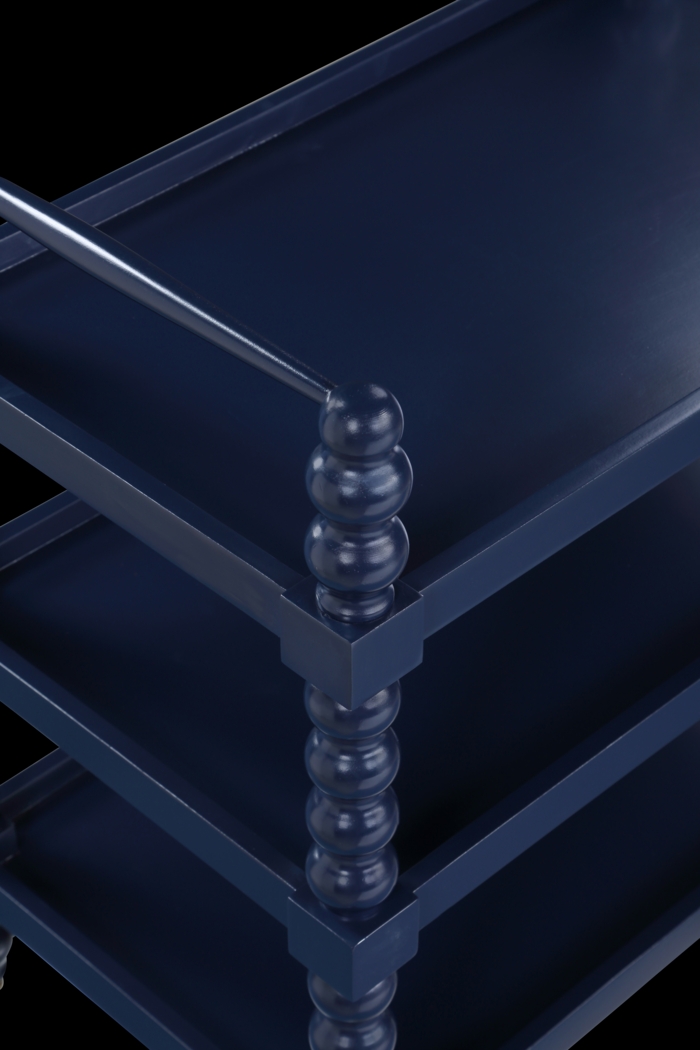 Coastina Blue Kitchen Cart - Thumbnail - Image 4