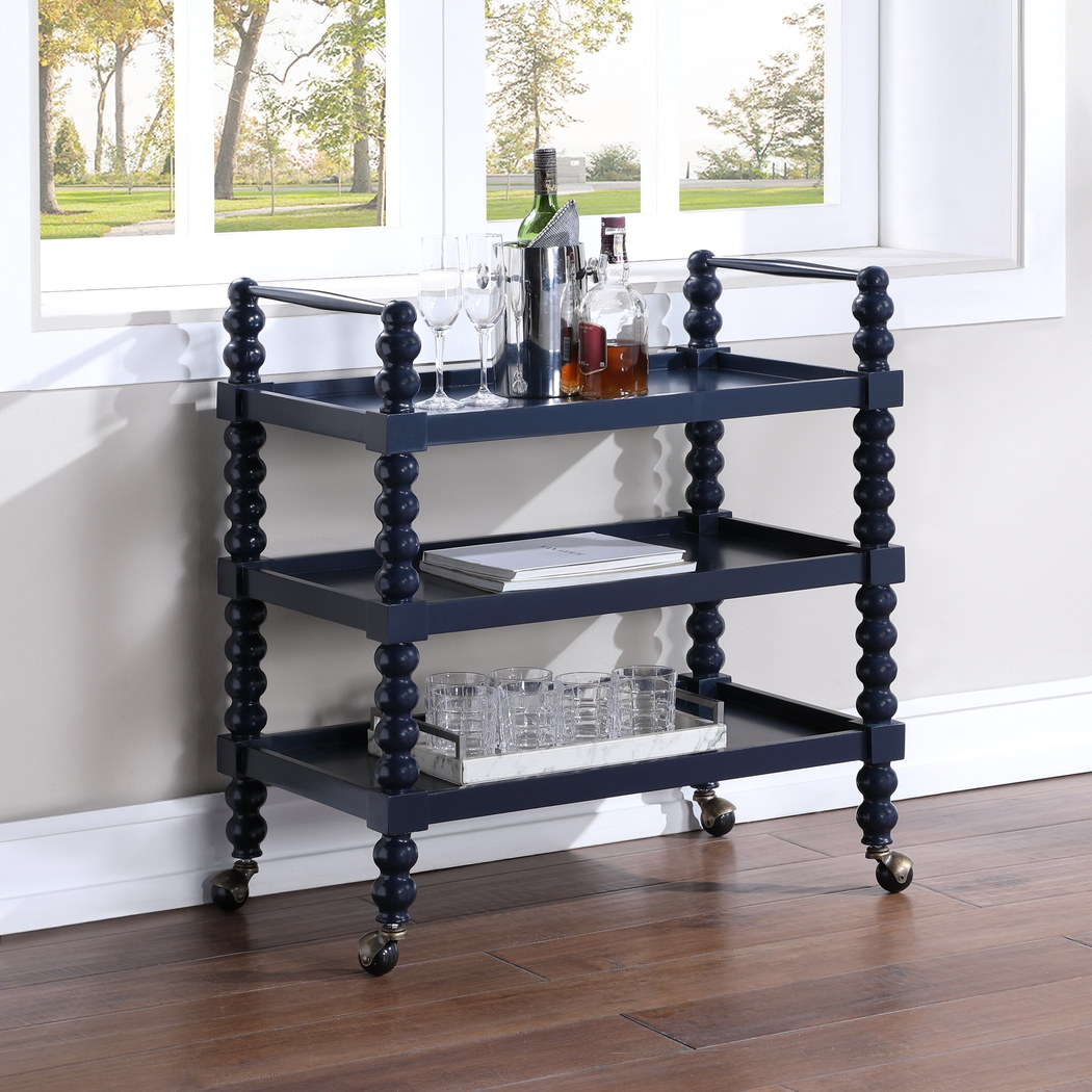 Coastina Blue Kitchen Cart - Thumbnail - Image 6